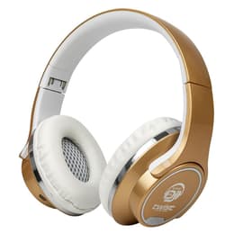Mydeejay Twist 2 in 1 Kopfhörer kabellos mit Mikrofon - Gold/Weiß
