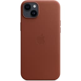 Apple-Clear Case iPhone 14 Plus - Magsafe - Leder Braun
