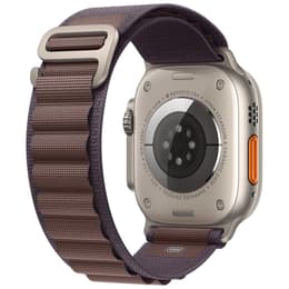 Apple Watch Ultra 2 (2023) GPS + Cellular 49 mm - Titan Titan Natur - Alpine loop Schwarz