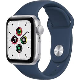 Apple Watch Series 9 (2023) GPS 45 mm - Aluminium Silber - Sportarmband Blau