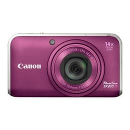 Kompakt Kamera PowerShot SX210 IS - Violett/Grau + Canon Canon Zoom Lens 28-392 mm f/3.1-5.9 f/3.1-5.9