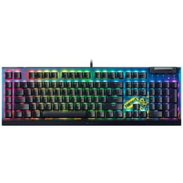 Razer Tastatur AZERTY Französisch mit Hintergrundbeleuchtung BlackWidow V4 Fortnite