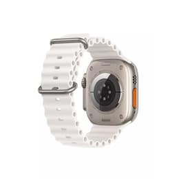 Apple Watch Ultra (2022) GPS + Cellular 49 mm - Titan Titan Natur - Ocean Armband Weiß