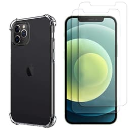 Hülle iPhone 12 PRO und 2 schutzfolien - TPU - Transparent