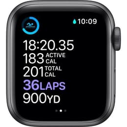 Apple Watch (Series 6) 2020 GPS 44 mm - Aluminium Space Grau - Sport loop Schwarz