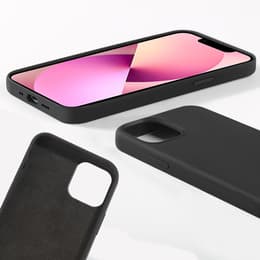 Hülle iPhone 13 mini und 2 schutzfolien - Silikon - Schwarz