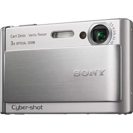 Kompakt Kamera Cyber-Shot DSC-T70 - Silber + Carl Zeiss Varrio-Tessar 3x Optical Zoom 35-140mm f/3.5-4.6 f/3.5-4.6