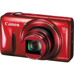 Kompakt - Canon PowerShot SX600 HS Rot Objektiv Canon Zoom Lens 18X IS 25-450mm f/3.8-6.9