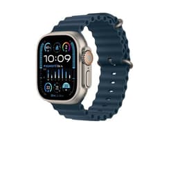 Apple Watch (Ultra) 2023 GPS + Cellular 49 mm - Titan Grau - Ocean Armband Blau