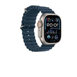Apple Watch Ultra 2 (2023) GPS + Cellular 49 mm - Titan Titan Natur - Ocean Armband Blau