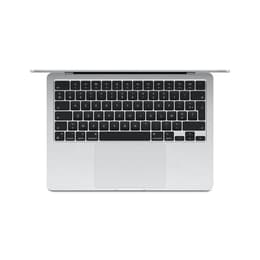 MacBook Air 13" (2024) - Apple M3 mit 8‑Core CPU und 8-core GPU - 8GB RAM - SSD 256GB - Standard-Display - AZERTY - Französisch