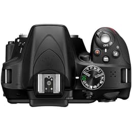 Spiegelreflexkamera - Nikon D3300 - Schwarz - Ohne Objektiv