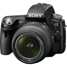 Spiegelreflex Alpha 55 - Schwarz + Sony 18-55mm f/3.5-5.6 DT + 55-200mm f/4-5.6 f/3.5-5.6 + f/4-5.6