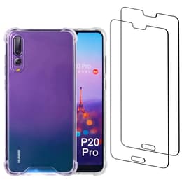 Hülle Huawei P20 Pro und 2 schutzfolien - Recycelter Kunststoff - Transparent