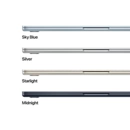 MacBook Air 13" (2025) - Apple M4 mit 10‑Core CPU und 8-core GPU - 16GB RAM - SSD 256GB - Standard-Display - QWERTY - Englisch