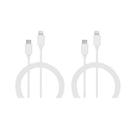 Set mit 2 2 Meter Apple zertifizierten Lightning-Kabeln M.F.I auf USB-C
