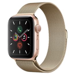 Apple Watch Series 5 (2019) GPS 40 mm - Aluminium Gold - Milanaise Armband Rosé