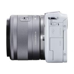 Hybrid - Canon EOS M10 - Weiß + Objektiv 15-45 mm