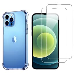 Hülle iPhone 13 Pro und 2 schutzfolien - TPU - Transparent