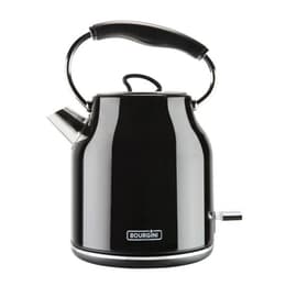 Bourgini Retro Waterkoker Deluxe Schwarz 1,7000L - Wasserkocher