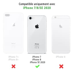 Back Market Hülle iPhone 7/8/SE 2020/2022 und schutzfolie - Recycelter Kunststoff -