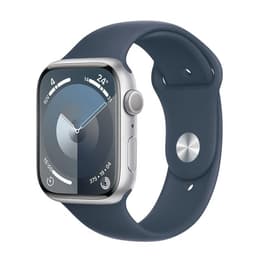 Apple Watch () 2023 GPS + Cellular 45 mm - Aluminium Grau - Sportarmband Blau