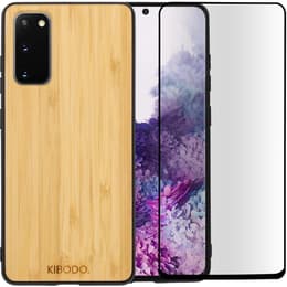 Hülle Galaxy S20/S20 5G und schutzfolie - Holz - Holzfarben