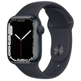 Apple Watch (Series 7) 2021 GPS 41 mm - Aluminium Mitternacht - Sportarmband Schwarz