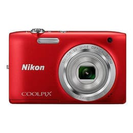 Kompakt Kamera Coolpix S2900 - Rot + Nikon Nikkor 5x Wide Optical Zoom 4.6-23mm f/3.2-6.5 f/3.2-6.5