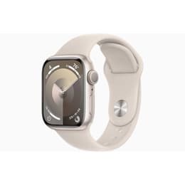 Apple Watch (Series 9) 2023 GPS 41 mm - Aluminium Polarstern - Sportarmband Polarstern