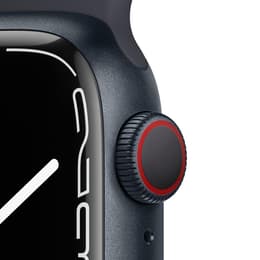 Apple Watch (Series 7) 2021 GPS 41 mm - Aluminium Schwarz - Sportarmband Schwarz