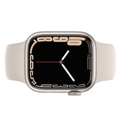 Apple Watch (Series 7) 2021 GPS 41 mm - Aluminium Silber - Sportarmband Polarstern