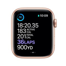 Apple Watch (Series 6) 2020 GPS 44 mm - Aluminium Roségold - Sportarmband Sandrosa