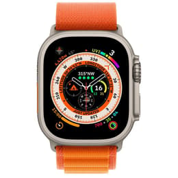 Apple Watch (Ultra) 2022 GPS + Cellular 49 mm - Titan Grau - Alpine loop Orange