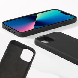Hülle iPhone 14 und 2 schutzfolien - Silikon - Schwarz