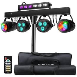 Lytor PACK Sono DJ LIGHT Jeux de lumière 2 EFFETS DERBY Noir 4 LEDs RGBW + Portique Beleuchtung