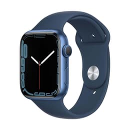 Apple Watch (Series 7) 2021 GPS 45 mm - Aluminium Blau - Sportarmband Blau