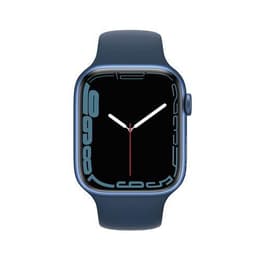 Apple Watch Series 7 (2021) GPS 45 mm - Aluminium Blau - Sportarmband Blau