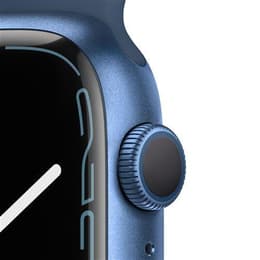 Apple Watch Series 7 (2021) GPS 45 mm - Aluminium Blau - Sportarmband Blau