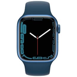 Apple Watch (Series 7) 2021 GPS 41 mm - Aluminium Blau - Sportarmband Blau