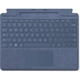 Microsoft Tastatur AZERTY Französisch Wireless mit Hintergrundbeleuchtung Surface Pro X / Pro 8 / Pro 9 Type Cover