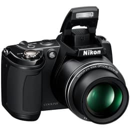 Bridge - Nikon Coolpix L310 Schwarz Objektiv Nikon Nikkor 21X Wide Optical Zoom VR