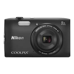 Kompakt Kamera Nikon Coolpix S3600 - Schwarz