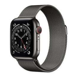 Apple Watch Series 6 (2020) GPS + Cellular 40 mm - Titan Space Schwarz - Sportarmband Schwarz