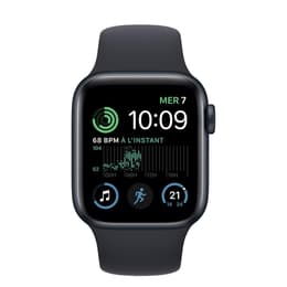 Apple Watch (Series SE) 2022 GPS + Cellular 40 mm - Aluminium Mitternacht - Sportarmband Schwarz