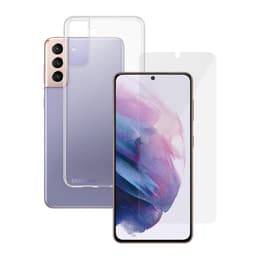 Hülle 360 Galaxy S21+ 5G und schutzfolie - TPU - Transparent