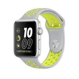 Apple Watch (Series 2) 42 mm - Aluminium Silber - Sportarmband Gris/Volt