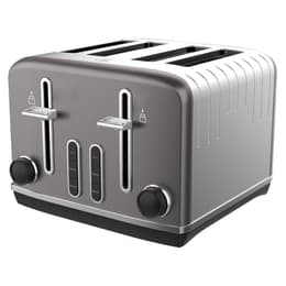 Toaster Tesco Deco 4 Slice Toaster DEC4TTGR21 Schlitze - Grau