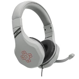 Subsonic Retro Gaming Headset Kopfhörer gaming verdrahtet mit Mikrofon - Weiß/Grau