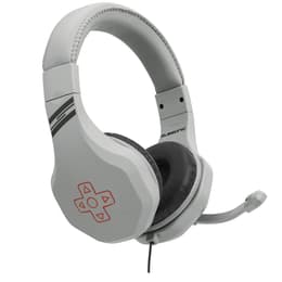 Subsonic Retro Gaming Headset Kopfhörer gaming mit kabel mit Mikrofon - Weiß/Grau